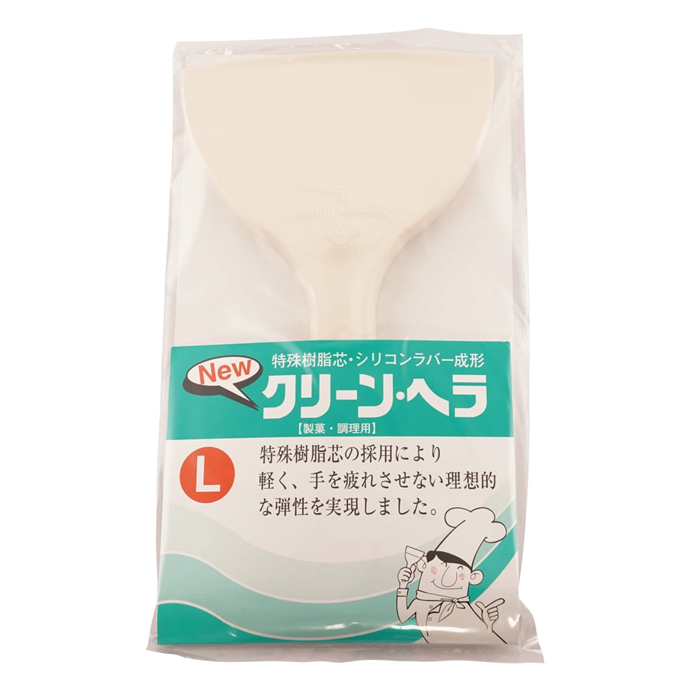 Silicone Spatula White Clean Spatula L 1pc