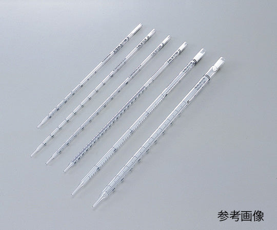 Disposable borosilicate glass pipette, regular length (with cotton plug, sterilized), 10mL, 0.1mL graduations, 1 box (100 pieces x 5 boxes) 13-678-27F 1 box (100 pieces x 5 boxes)