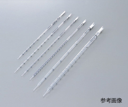 Disposable borosilicate glass pipette, regular length (with cotton plug, sterilized), 10mL, 0.1mL graduations, 1 box (100 pieces x 5 boxes) 13-678-27F 1 box (100 pieces x 5 boxes)