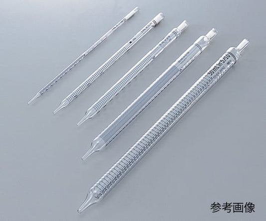 Disposable borosilicate glass pipette, short length (with cotton plug, sterilized), 50mL, 0.5mL graduations, 1 box (25 pieces x 2 boxes) 13-678-36E 1 box (25 pieces x 2 boxes)