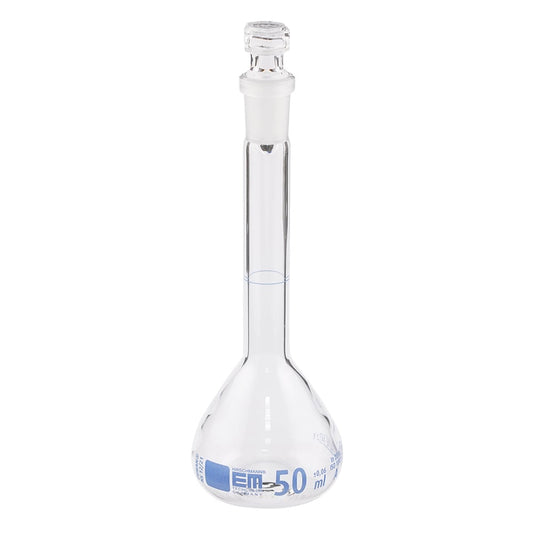 EM 유로 공전 부착 메스 플라스크 50mL 2820275 1개