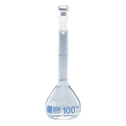 EM 유로 공전 부착 메스 플라스크 100mL 2820281 1개