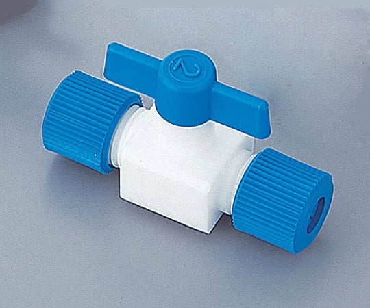 フッ素樹脂製ニ方コック（ロック締め）　016.1204.2 1個