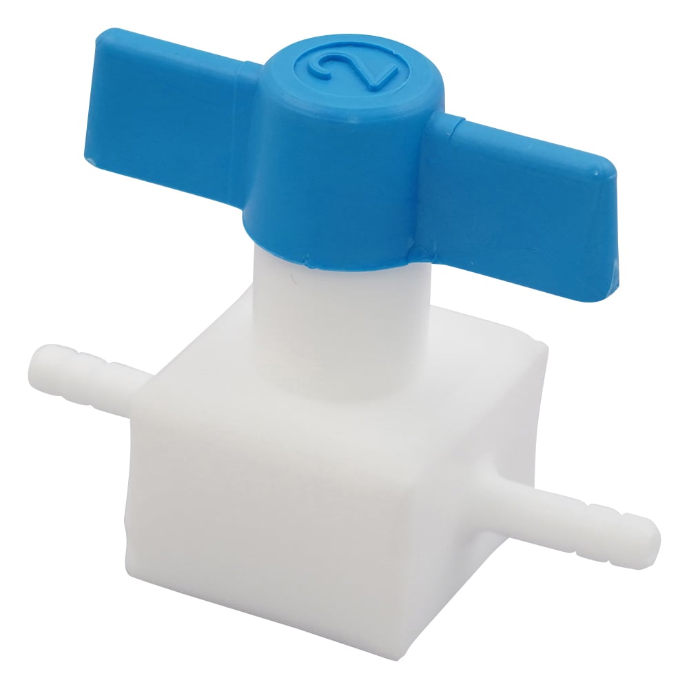 Fluororesin two-way cock (plug-in type) 016.70252 016.702.5.2 1 piece