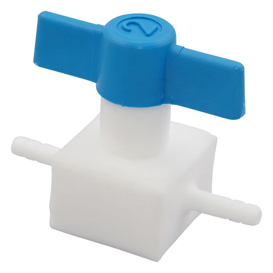 Fluororesin two-way cock (plug-in type) 016.70252 016.702.5.2 1 piece