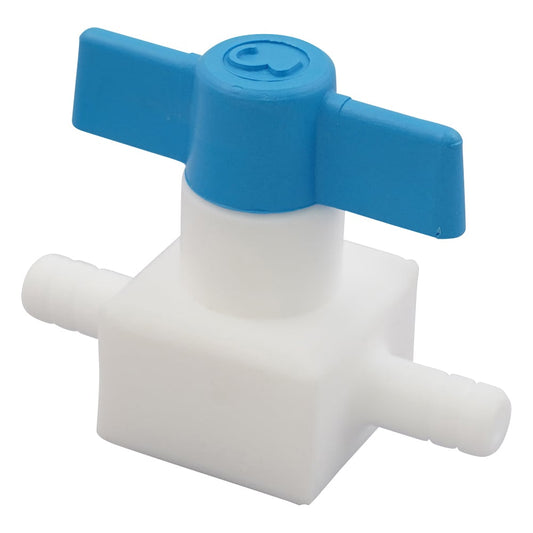 Fluororesin two-way cock (plug-in stop) 016.703.2 1 piece