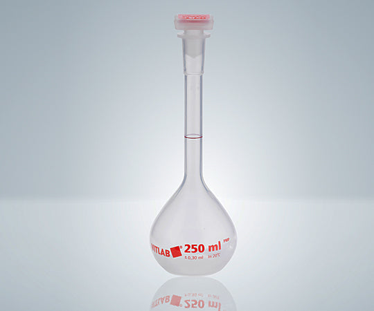 EMユーロPMPメスフラスコ（PP栓付き）　25mL　67195 1個