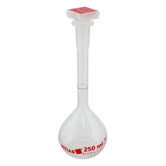 EMユーロPMPメスフラスコ（PP栓付き）　250mL　67495 1個