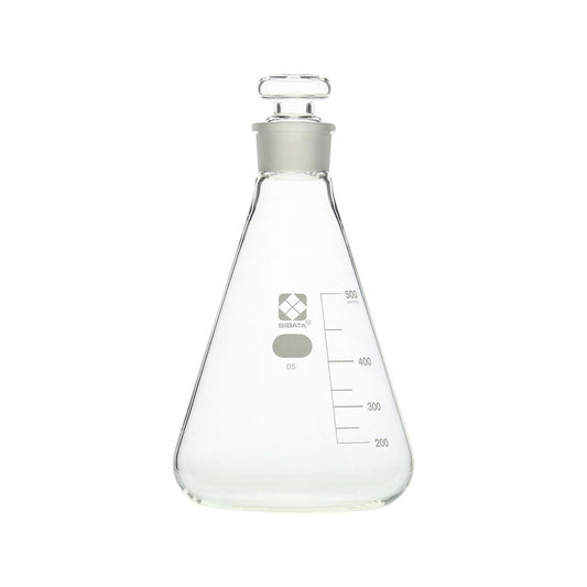 共栓三角フラスコ（目安目盛付き）　500mL 1個