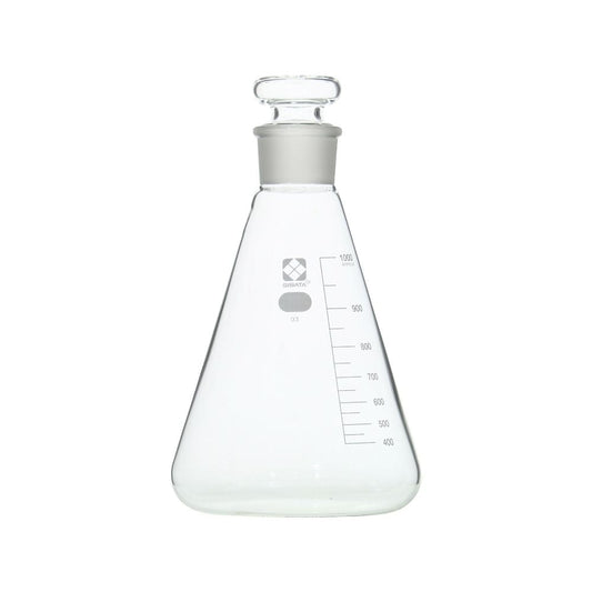 共栓三角フラスコ（目安目盛付き）　1000mL 1個