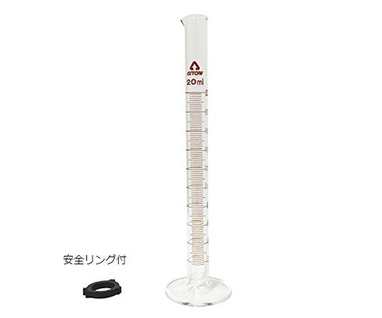 メスシリンダー（硬質ガラス）　20mL 1個