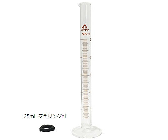 Graduated cylinder (hard glass) 25mL x 1