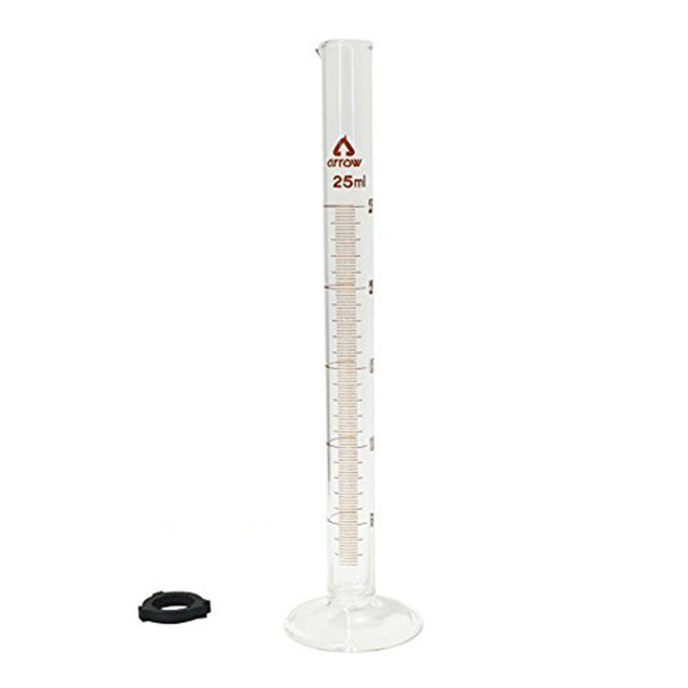 Graduated cylinder (hard glass) 25mL x 1
