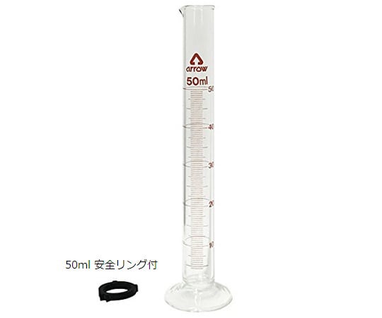 Graduated cylinder (hard glass) 50mL x 1