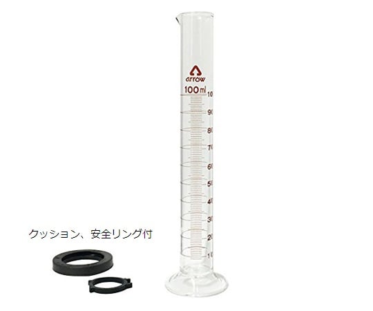 Graduated cylinder (hard glass) 100mL x 1
