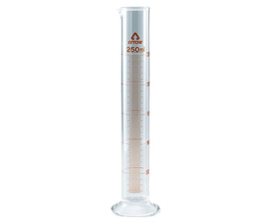 Graduated cylinder (hard glass) 250mL x 1