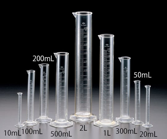 TPX(R)メスシリンダー　ポリメチルペンテン　50mL 1個
