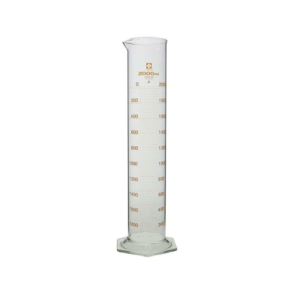 メスシリンダースーパーグレード　2000mL 1個