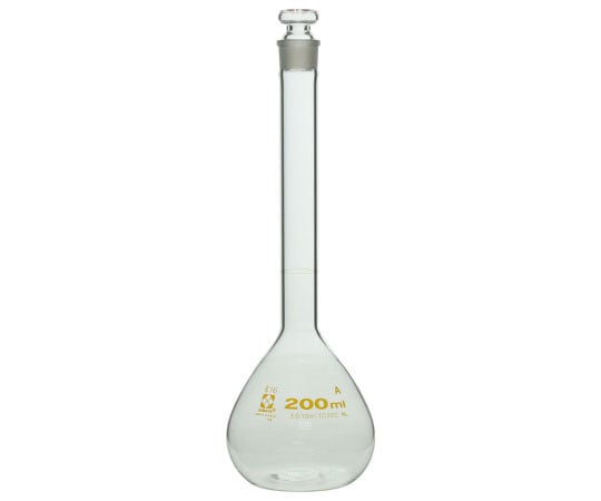 メスフラスコ（全量フラスコ・スーパーグレード）　透明　200mL　020060-200 1個