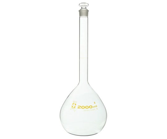 메스 플라스크(전량 플라스크・슈퍼 그레이드) 투명 2000mL 020060-2000 1개