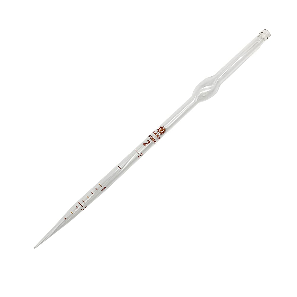 고마고메 피펫(보기 쉬운 인쇄 눈금·경질 유리제) 2mL 10개입 1상자(10개입)