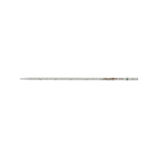 Measuring pipette with graduated tip, super grade, 0.5mL, 1 piece