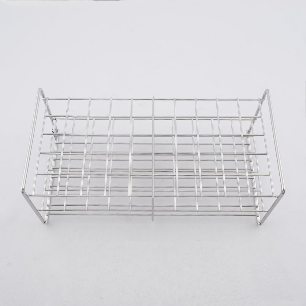 Stainless steel test tube stand φ21mm 5×10 arrangement SS21-50 1 piece