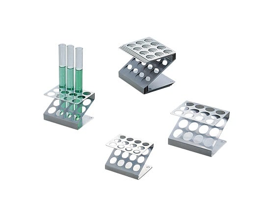 Test tube stand Z type 19mmφ×12 tubes SUS304 Type 3 1 piece