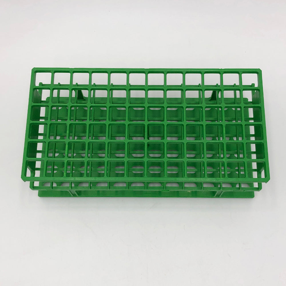 Unwired test tube rack φ13mm x 72 tubes Green 5970-0413 1 unit