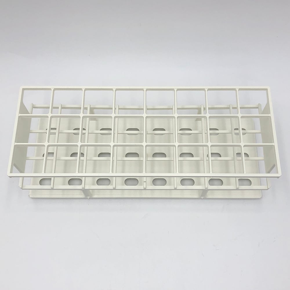 Unwired test tube stand φ30mm x 24 pieces White 5970-0030 1 piece