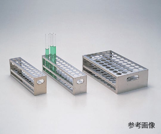 Stainless steel punched test tube stand φ19.5×24 pieces SU18-24 1 piece