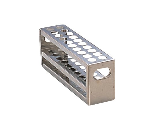 Stainless steel punched test tube stand φ13.5×20 pieces SU12-20 1 piece