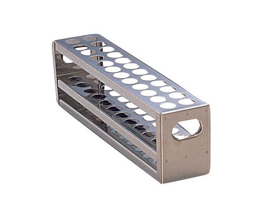 Stainless steel punched test tube stand φ17×24 pieces SU16.5-24 1 piece