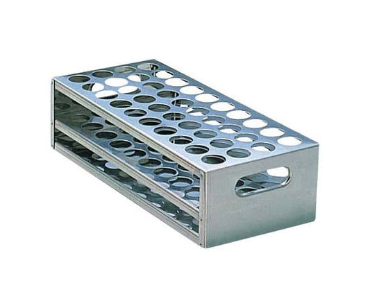 Stainless steel punched test tube stand φ17×40 pieces SU16.5-40 1 piece