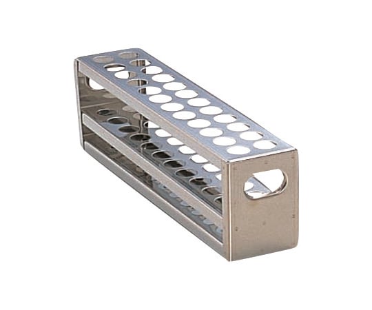 Stainless steel punched test tube stand φ19.5×24 pieces SU18-24 1 piece