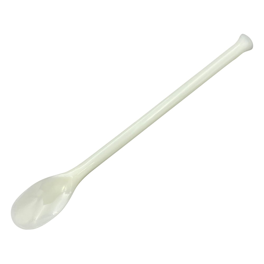 White plastic spoon, ABS, 150mm, small, 1 piece