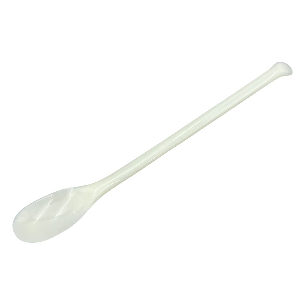 White plastic spoon, ABS, 165mm, medium, 1 piece