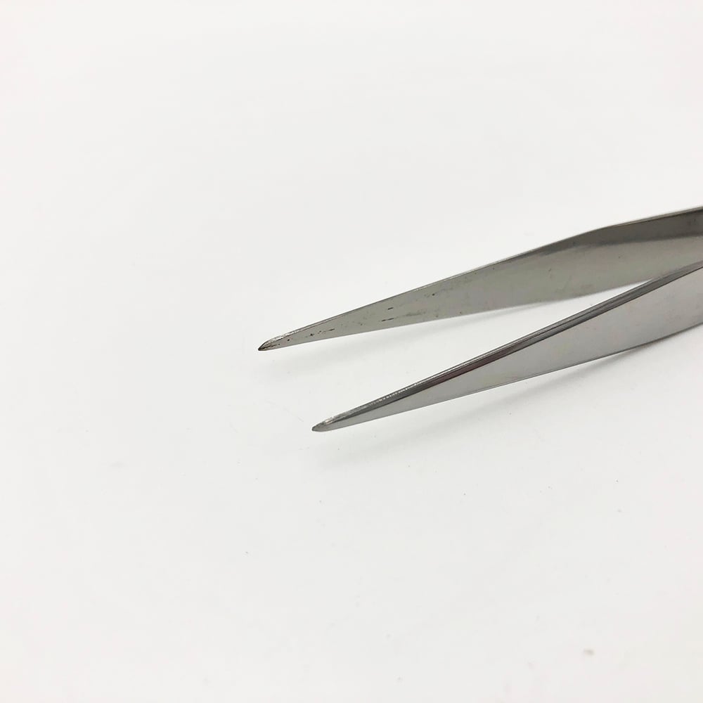 ステンレス製ピンセット　AA125mm 1本