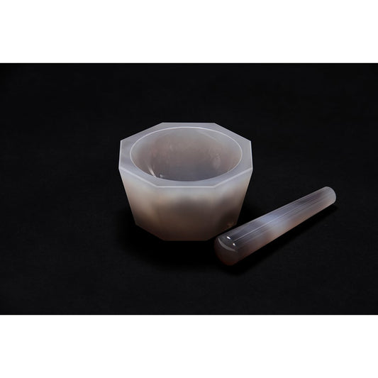 Meno Mortar, Deep Type, φ80×φ100×35mm, with Pestle, 1 Set