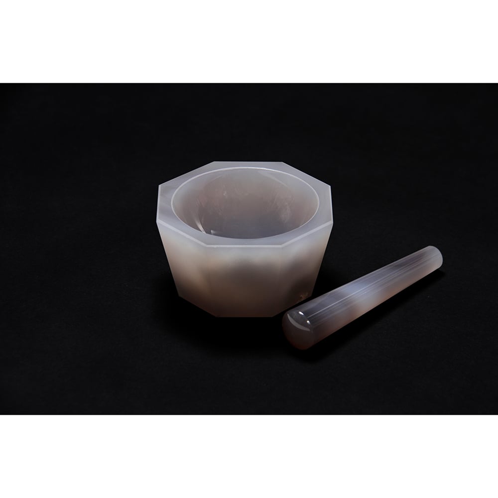 Meno Mortar, Deep Type, φ65×φ80×30mm, with Pestle, 1 Set