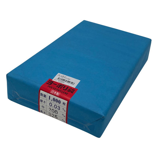 폴리 봉투 0.03mm 두께 200×325 1000장입 1봉투(1000장입)