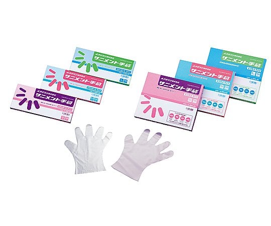 サニメント手袋（PE厚手タイプ）　L　100枚入　スタンダード 1箱(100枚入)