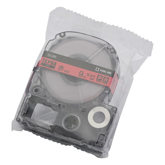 テプラ専用 テープカートリッジ レッド　SC9R 1個