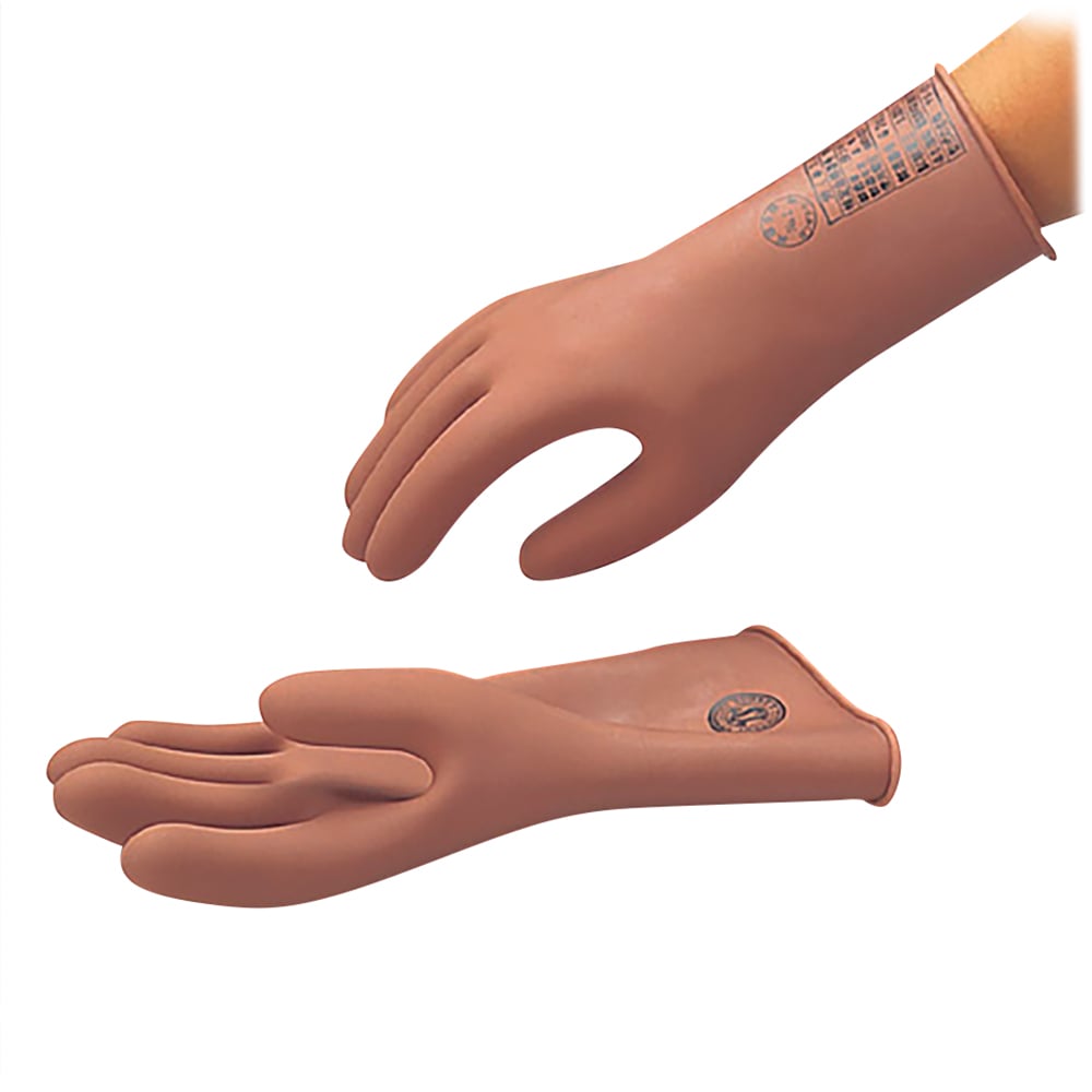 Low-pressure rubber gloves, medium size, YS-102-2, 1 pair