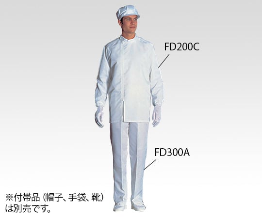 클린 룸용 팬츠(남성용・화이트) L FD300A-01 L 1벌