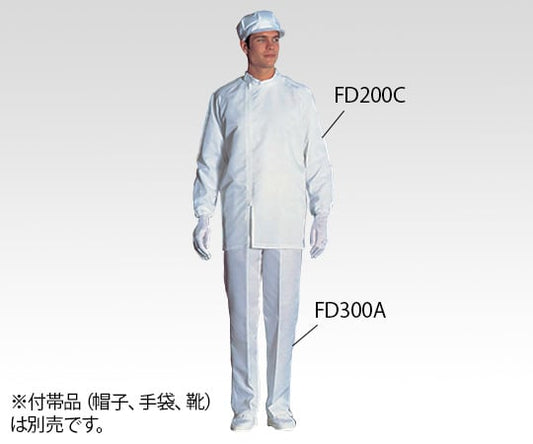 Cleanroom jacket, white, L, FD200C-01, L, 1 piece