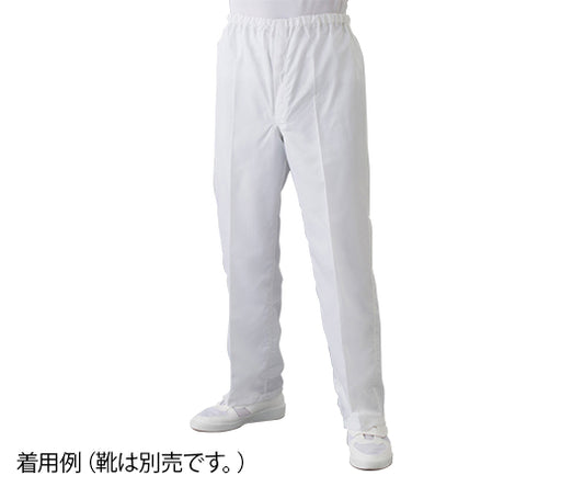 Cleanroom pants (for men, white) LL FD300A-01 LL 1 unit