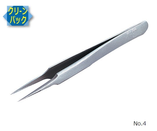 MEISTER　ピンセット　SA(耐酸鋼)製　クリーンパック　No.4　4-SA 1本