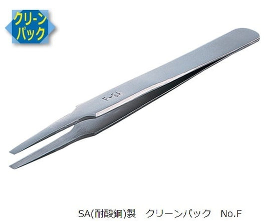 MEISTER Tweezers SA (acid-resistant steel) Clean Pack No.F F-SA 1 pc