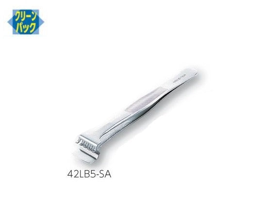 MEISTERピンセット　角ウェハー用　幅広　耐酸鋼　42LB5-SA 1本